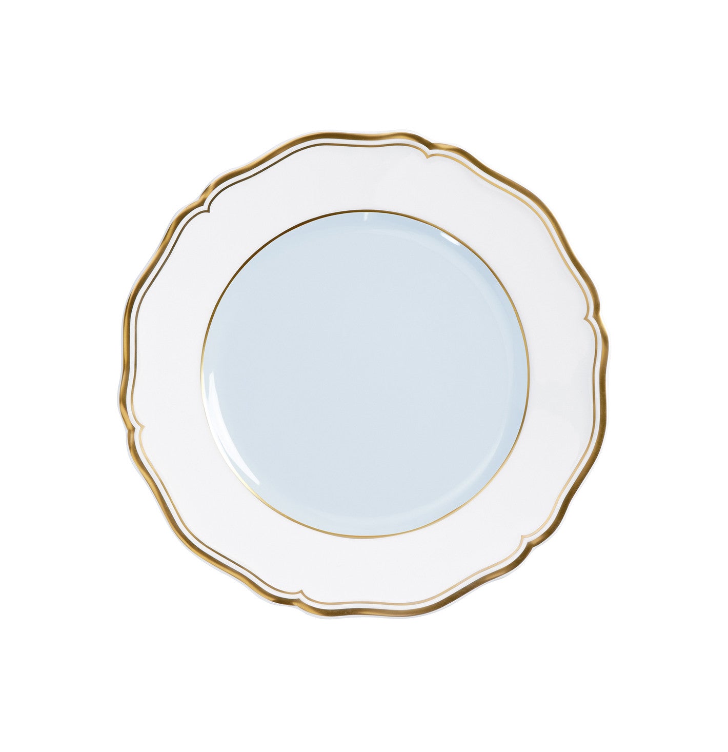 Raynaud Mazurka Or Blue Grey Dessert Plate