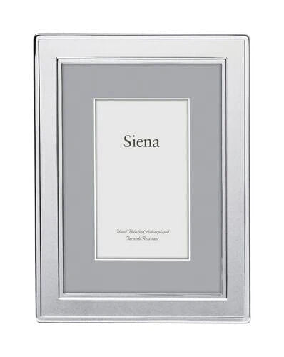 Siena Silver-Plate Double Border Frame
